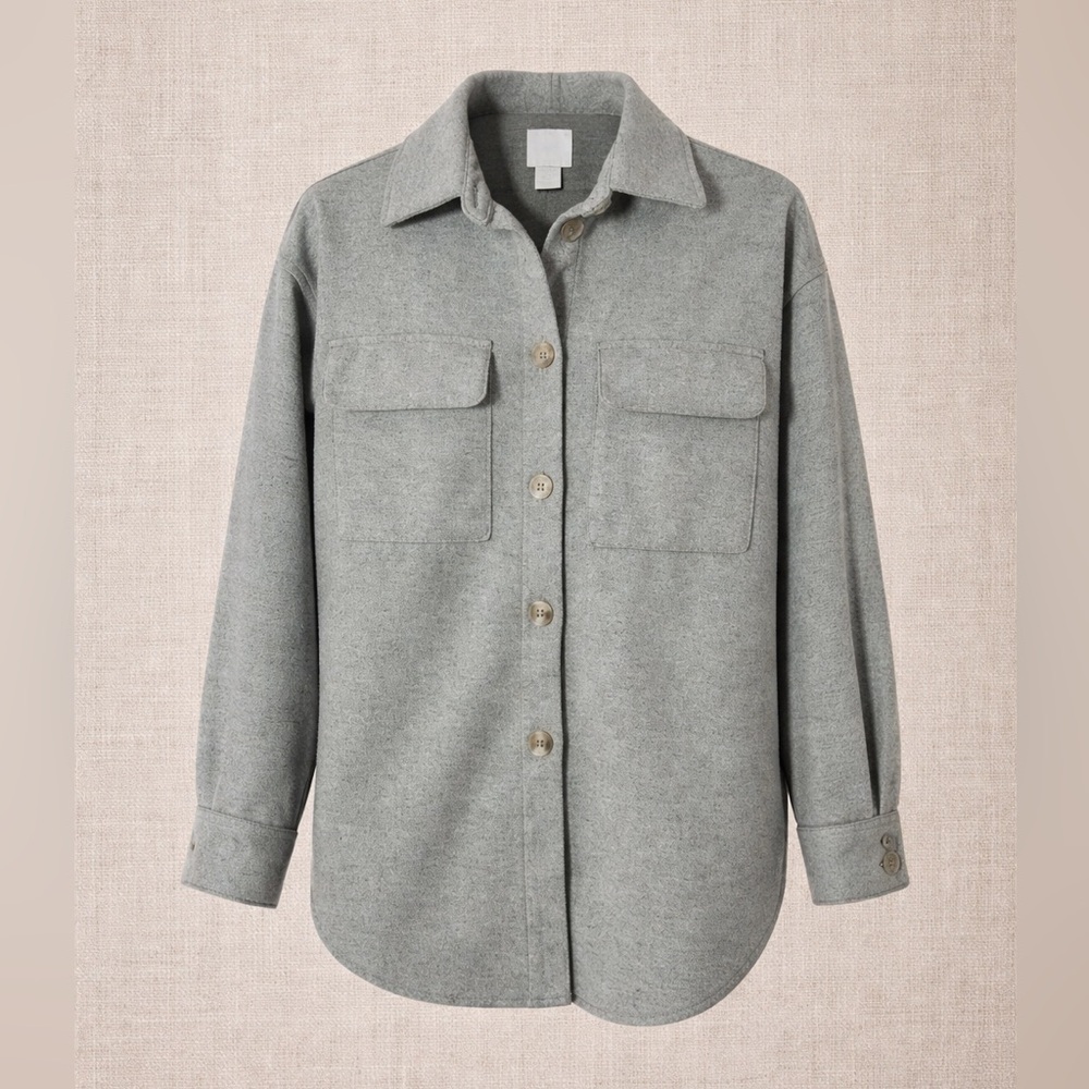 H&m Button Up Thick Sweater Jacket